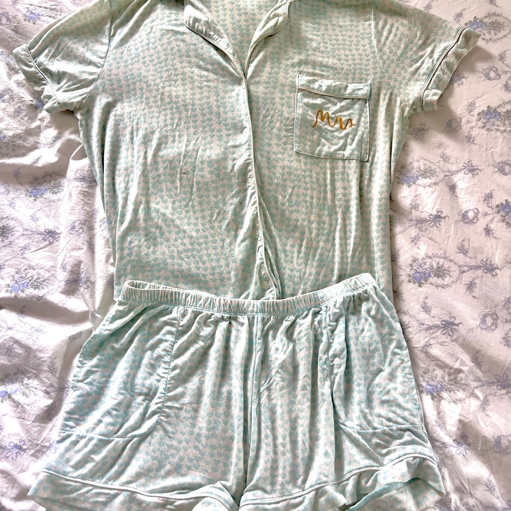 Kate Spade Mrs Short Sleeve Pajama Set M
